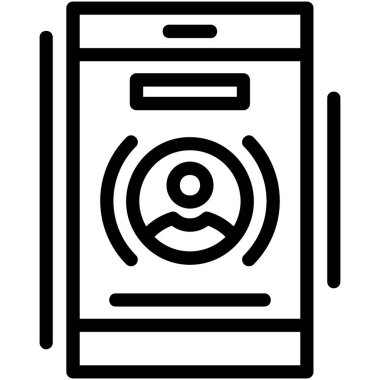 Telefon simgesi vektör illüstrasyonu