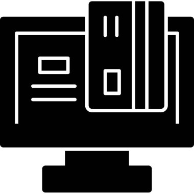 elektronik bilgisayar teknolojisi simgesi ana hat biçiminde