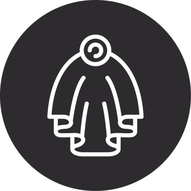 giysi askısı ikon vektör illüstrasyonu