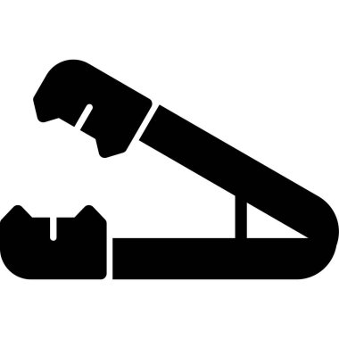 Elektrikli süpürge. Vektör simgesi