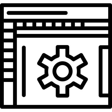 Web tasarım simgesi, vektör illüstrasyonu