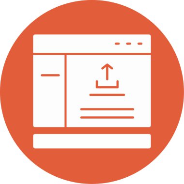 bilgisayar vektör simgesi modern basit tasarım