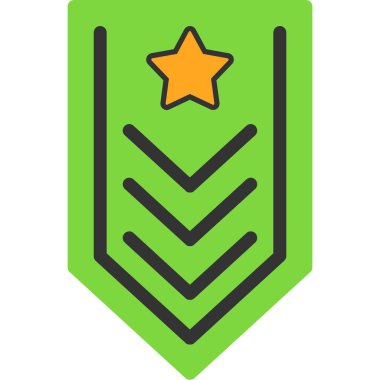 Rozet rozet simgesi - taslak biçimi