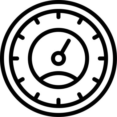 Saat kronometre simgesi ana hat biçiminde