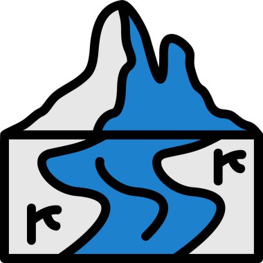 Su. Web simgesi basit illüstrasyon