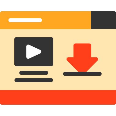 film simgesi, vektör illüstrasyonu