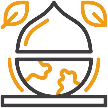 mum alev mum simgesi ana hat biçiminde