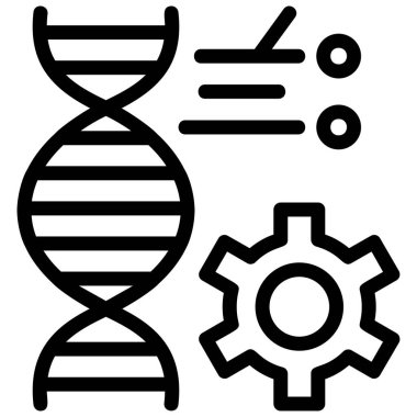 genetik mühendislik vektör simgesi