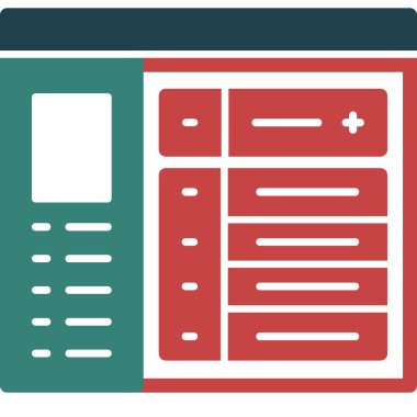 tarayıcı web sayfası simgesi, vektör illüstrasyon tasarımı