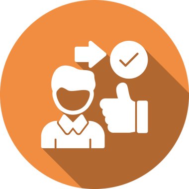 Bir insan simgesinin vektör illüstrasyonu