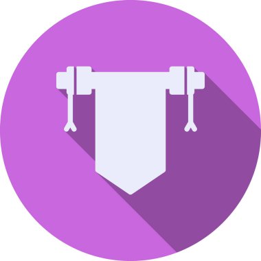 Bayrak. Web simgesi basit illüstrasyon