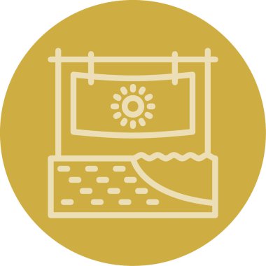 Modern simgenin vektör illüstrasyonu