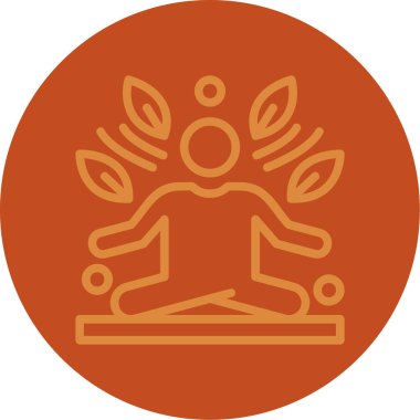 Buda simgesi, vektör illüstrasyonu