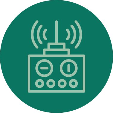 radyo simgesi vektör illüstrasyonu