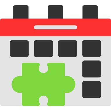 Takvim simgesi vektör illüstrasyonu