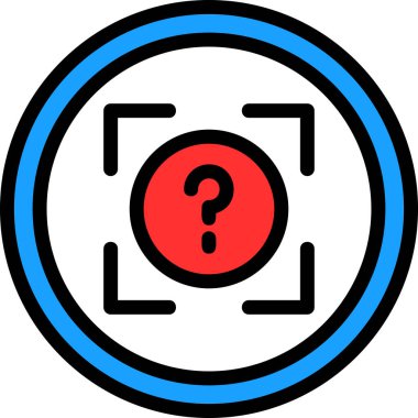 Soru işareti. Basit tasarım