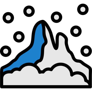 kar yağan kar simgesi - özet biçimi