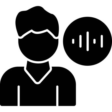 Bir insan simgesinin vektör illüstrasyonu