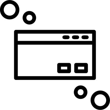 Bilgisayar donanımı elektronik simgesi ana hat biçiminde