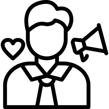 avatar erkek simgesi ana hatlar biçiminde