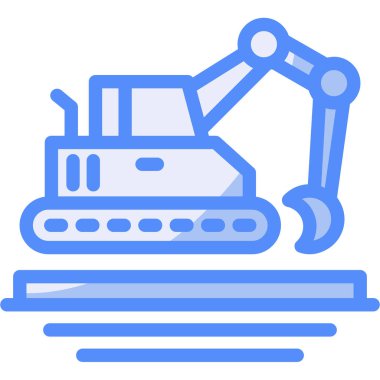 Sanayi robotu simgesi, basit illüstrasyon