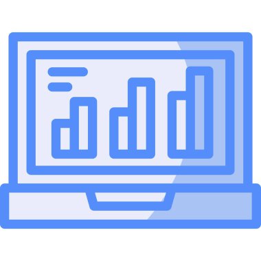 analitik grafik grafik simgesi - taslak biçimi