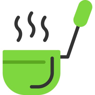 Mutfak ve yemek ikonu vektörü. Basit tasarım