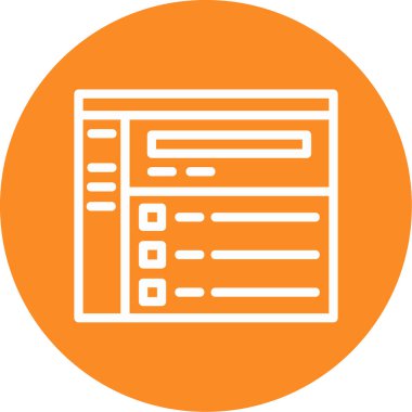 Gelişim için web simgesi, düz çizimin vektör illüstrasyonu