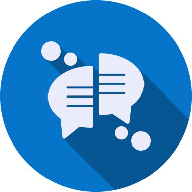 Sohbet simgesi vektör illüstrasyonu