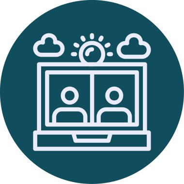 seo modern simgesinin vektör illüstrasyonu