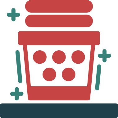 Sepet. Web simgesi basit illüstrasyon