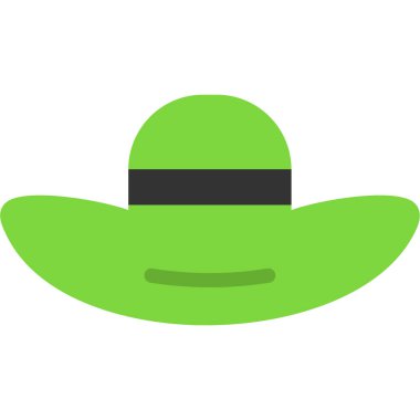 Beyaz arkaplanda kovboy şapkası çizimi