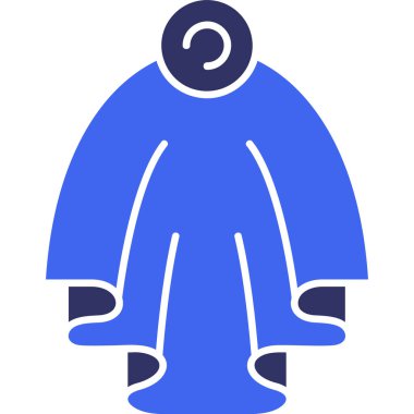 Kıyafet giysi simgesi katı stil