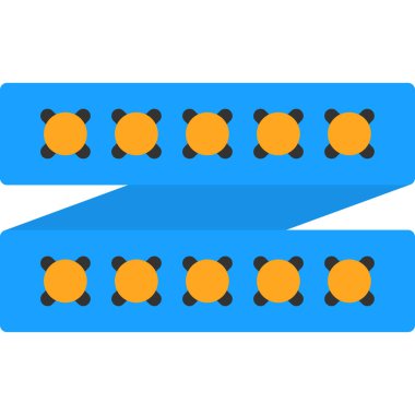 iki renk vektör simgesi