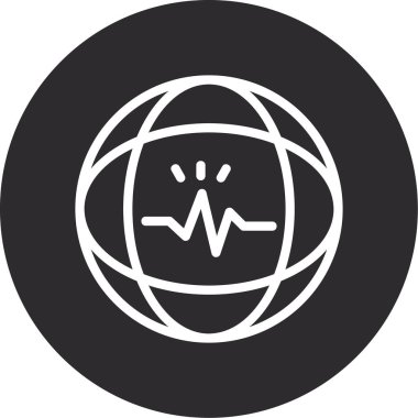 Küresel simge vektör illüstrasyonu