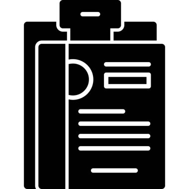 belge simgesi vektör illüstrasyonu