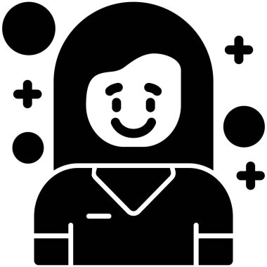 avatar doktor adam simgesi ana hatları biçiminde