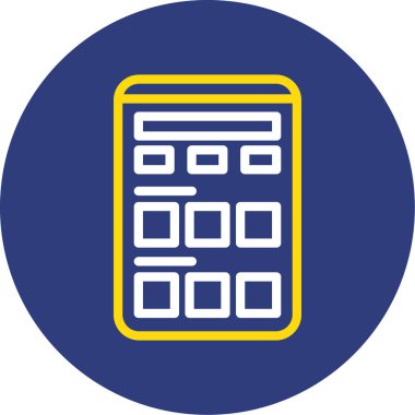 hesap makinesi simgesi vektör işareti