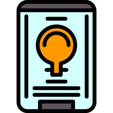 akıllı telefon simgesi vektör illüstrasyonu