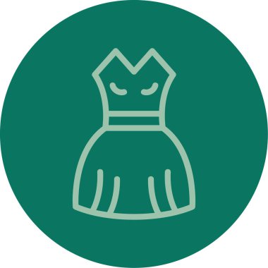 Benzersiz elbise vektör simgesi