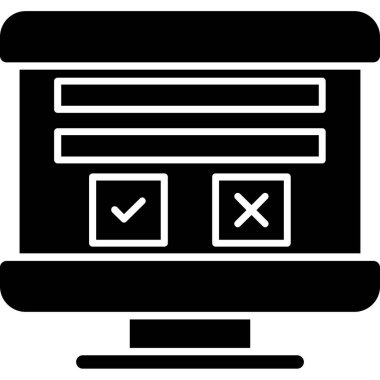 tarayıcı web simgesi basit vektör illüstrasyonu