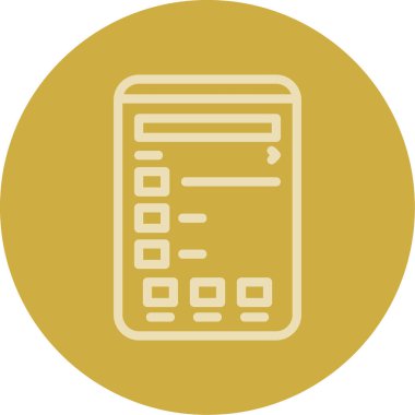 Hesap makinesi vektör simgesi