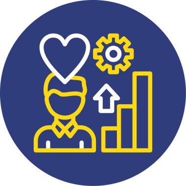 aşk vektör çizgisi simgesi tasarımı