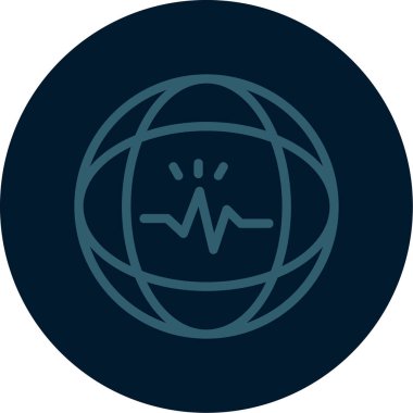 dünya simgesi, vektör illüstrasyonu