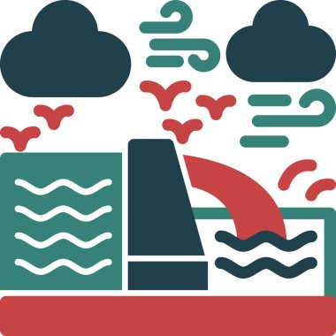 Su Kirliliği. Basit illüstrasyon