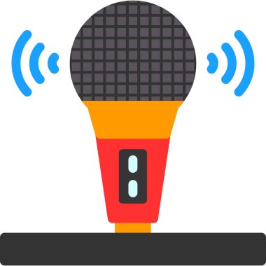 Radyo. Web simgesi basit illüstrasyon