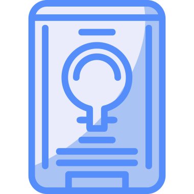 Akıllı Telefon. Web simgesi basit illüstrasyon