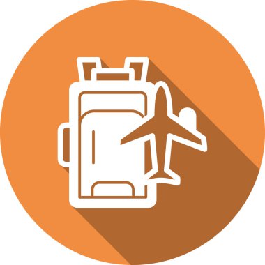 Bir benzin istasyonunun vektör illüstrasyonu