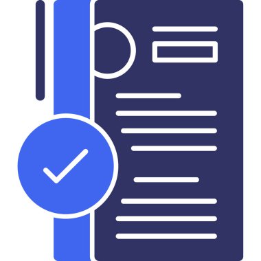 belge simgesi vektör illüstrasyonu