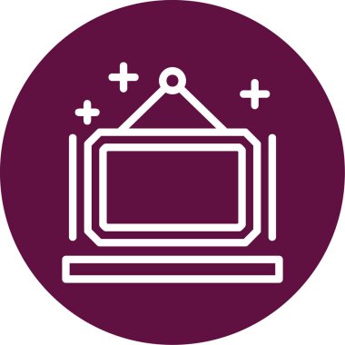 Dizüstü bilgisayar simgesi vektör çizimi